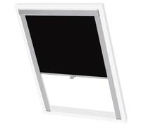 vidaXL Persiana Opaca Enrollable Negra SK06 Cortinas Estores Ventanas Hogar