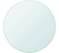 vidaXL Superficie de Mesa Redonda Trasnparente Cristal Templado 500 mm Tablero