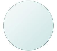 vidaXL Superficie de Mesa Redonda Trasnparente Cristal Templado 600 mm Tablero