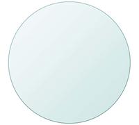 vidaXL Superficie de mesa redonda de cristal templado transparente 600 mm