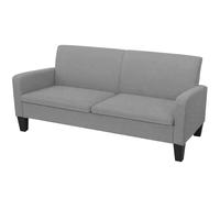 vidaXL Sofá 3 Plazas Tela 180x65x76 cm Asiento Silla Sillón Mueble