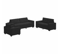 vidaXL Sofá Acogedor Elegante de Terciopelo Negro Moderno, Mobiliario Tapizado Duradero para la Sala de Estar y Oficina, Silla Cómoda y Decorativa