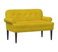 vidaXL Sofá Amoroso con Botones Acolchados Amarillo 120 x 66 x 78 cm,