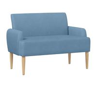 vidaXL Sofá Amoroso con Botones Acolchados Azul 116 x 67 x 81 cm