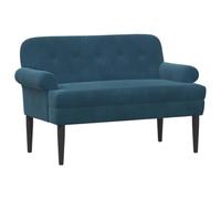 vidaXL Sofá Amoroso con Botones Acolchados Azul 120 x 66 x 78 cm,