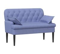 vidaXL Sofá Amoroso con Botones Acolchados Azul Jeans 111 x 68 x 80 cm,