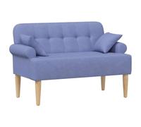 vidaXL Sofá Amoroso con Botones Acolchados Azul Jeans 120 x 65 x 79 cm,