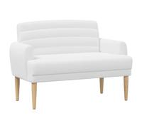 vidaXL Sofá Amoroso con Botones Acolchados Blanco 116 x 67 x 80 cm