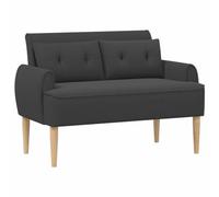 vidaXL Sofá Amoroso con Botones Acolchados Gris Oscuro Bouclé,