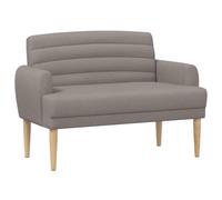 vidaXL Sofá Amoroso con Botones Acolchados Topo 116 x 67 x 80 cm Tela,
