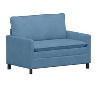 vidaXL Sofá Azul 126 x 81 x 87,5 cm Tela,