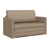 vidaXL Sofá Cama Suelo 2-en-1 Cappuccino 124x71x78 cm Cuero Sintético