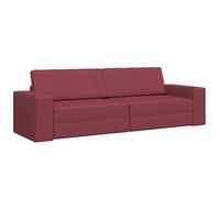 vidaXL Sofá Cama 2-en-1 Borgoña 245x150x60.5 cm Tela