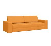 vidaXL Sofa Cama 2-en-1 Mostaza 245x150x60.5 cm Tela
