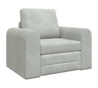 vidaXL Sofá Cama 2 en 1 Gris Claro 98x71x83 cm de Terciopelo