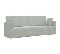 vidaXL Sofá Cama 2 en 1 Gris Claro 213x144x60 cm de Terciopelo