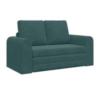 vidaXL Sofá Cama 2 en 1 Verde Oscuro de | Sillón Compacto, Multifuncional y Cómodo con un Diseño Moderno. Ideal para el Salón, es una Solución Ergonómica de Asiento para 3 Personas Que Resiste Las M