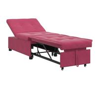 vidaXL Sofá cama 3 en 1, extractor de vino, terciopelo ajustable, reclinable, para salón, habitación de invitados, diseño compacto y moderno