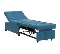 vidaXL Sofá Cama diseño 3 en 1 extraíble Terciopelo Azul