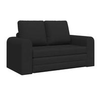 vidaXL Sofá de Suelo Cama 2 en 1 Negro 148x71x83 cm Tejido