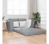 vidaXL Sofá Cama de Piso 2 en 1 Gris Claro 148x71x83 cm Tela