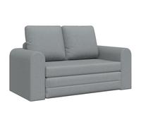 vidaXL Sofá Cama de Piso 2 en 1 Gris Claro 148x71x83 cm Tela