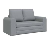 vidaXL Sofá Cama de Piso 2 en 1 Gris Claro 148x71x83 cm Tela