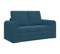 vidaXL Sofá Cama de Suelo 2-en-1 Azul 148X71X83 cm Diseño Moderno Apoyabrazos Ajustables Ideal para Sala de Estar o Sofá de Invitados