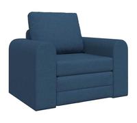 vidaXL Sofá cama de suelo 2 en 1, azul, 98 x 71 x 83 cm, tela