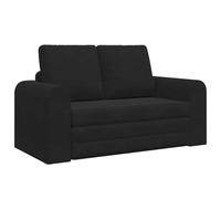 vidaXL Sofá Cama 2 en 1 Negro 148x71x83 cm de Terciopelo