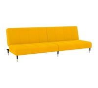 vidaXL Sofá Cama de 2 plazas Terciopelo Amarillo