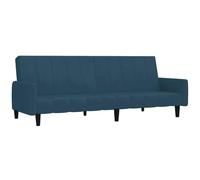 vidaXL Sofá Cama de 2 plazas Terciopelo Azul