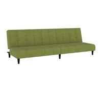 vidaXL Sofá Cama de 2 plazas Terciopelo Verde Claro