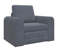 vidaXL Sofá Cama 2-en-1 Gris Oscuro 98x71x83 cm de Poliéster
