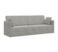vidaXL Sofá Cama 2 en 1 Gris Claro 213x144x60 cm de Terciopelo