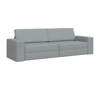 vidaXL Sofá Cama de Piso 2 en 1 Gris Claro 245x150x60.5 cm Tela