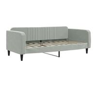 vidaXL Sofá Cama de Tela Gris Claro 100x190 cm, Cama de Invitados, sofá, sofá Cama Individual, sofá Cama cómodo, sofá para Dormir