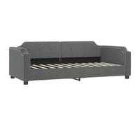 vidaXL Sofá Cama de Tela Gris Oscuro 100x190 cm, Cama de Invitados, sofá, sofá Cama Individual, sofá Cama cómodo, sofá para Dormir, sofá Cama de Tela