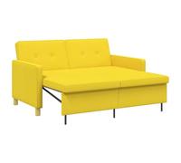 vidaXL Sofá Cama desplegable Amarillo Claro 154 x 94,5 x 80,5 cm Tela