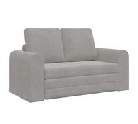 vidaXL Sofá Cama Gris Claro 148 x 71 x 83 cm Terciopelo, Sofá-Cama Ajustable, diseño Rectangular, sofá Multifuncional, solución Elegante para la Sala de Estar, salón para huéspedes Que Ahorra Espacio