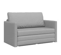 vidaXL Sofá de Dos plazas Gris Claro de, Ideal para Interior, cómodo y Acolchado. Hecho de poliéster ecológico, Tiene un diseño Moderno y Compacto, Dos. ¡Asientos contemporáneos para t