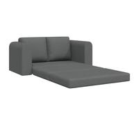 vidaXL Sofá Cama Gris Oscuro 148 x 71 x 83 cm Tela | úsalo como sofá o cama, ¡súper cómodo!, se ve genial en cualquier lugar, cojines con forma para buen soporte