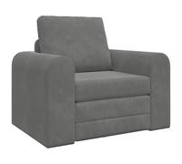vidaXL Sofá Cama Gris Oscuro 98 x 71 x 83 cm Terciopelo, Sofá-Cama Ajustable, diseño Rectangular, sofá Multifuncional, solución Elegante para la Sala de Estar, salón para huéspedes Que Ahorra Espacio