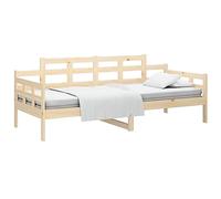 vidaXL Sofá Cama Invitado Pijamada Ocasional Convertibles Plegables Salón Sala de Estar Muebles para Dormir Madera Maciza de Pino 80x200 cm