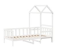 vidaXL Sofá Cama Madera Maciza de Pino Blanco 80x200 cm, Cama de Invitados, Cama de Pijamas, Cama de Noche, sofá Cama de día, Cama Ocasional, somier