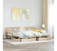 vidaXL Sofá Cama Nido con cajones sin colchón 90x200 cm