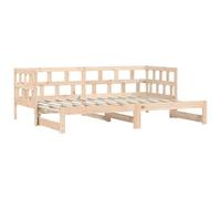 vidaXL Sofá Cama Nido Madera Maciza de Pino 80x200 cm, diván con Nido, sofá Cama, sofá diván, divanes con Nido, Cama de Invitados, sofá Cama