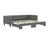 vidaXL Sofá Cama Nido Tela Gris Oscuro 100x190 cm, diván con Nido, sofá Cama, diván, diván con Nido, Cama de Invitados, sofá Cama, cómodo sofá Cama