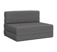 vidaXL Sofá Cama Plegable Gris Claro 190 x 100 x 15 cm Tela, Sofá Ajustable, Cama Convertible, Ahorra Espacio, Muebles Modernos, Funcional, Vida Urbana, Diseño Contemporáneo, Confort Interior