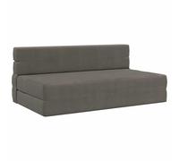 vidaXL Sofá Cama Plegable Gris Claro 203 x 152 x 15 cm Tela de Pana, Sofá Ajustable, Cama Convertible, Ahorra Espacio, Muebles Modernos, Funcional, Vida Urbana, Diseño Contemporáneo, Confort Interior